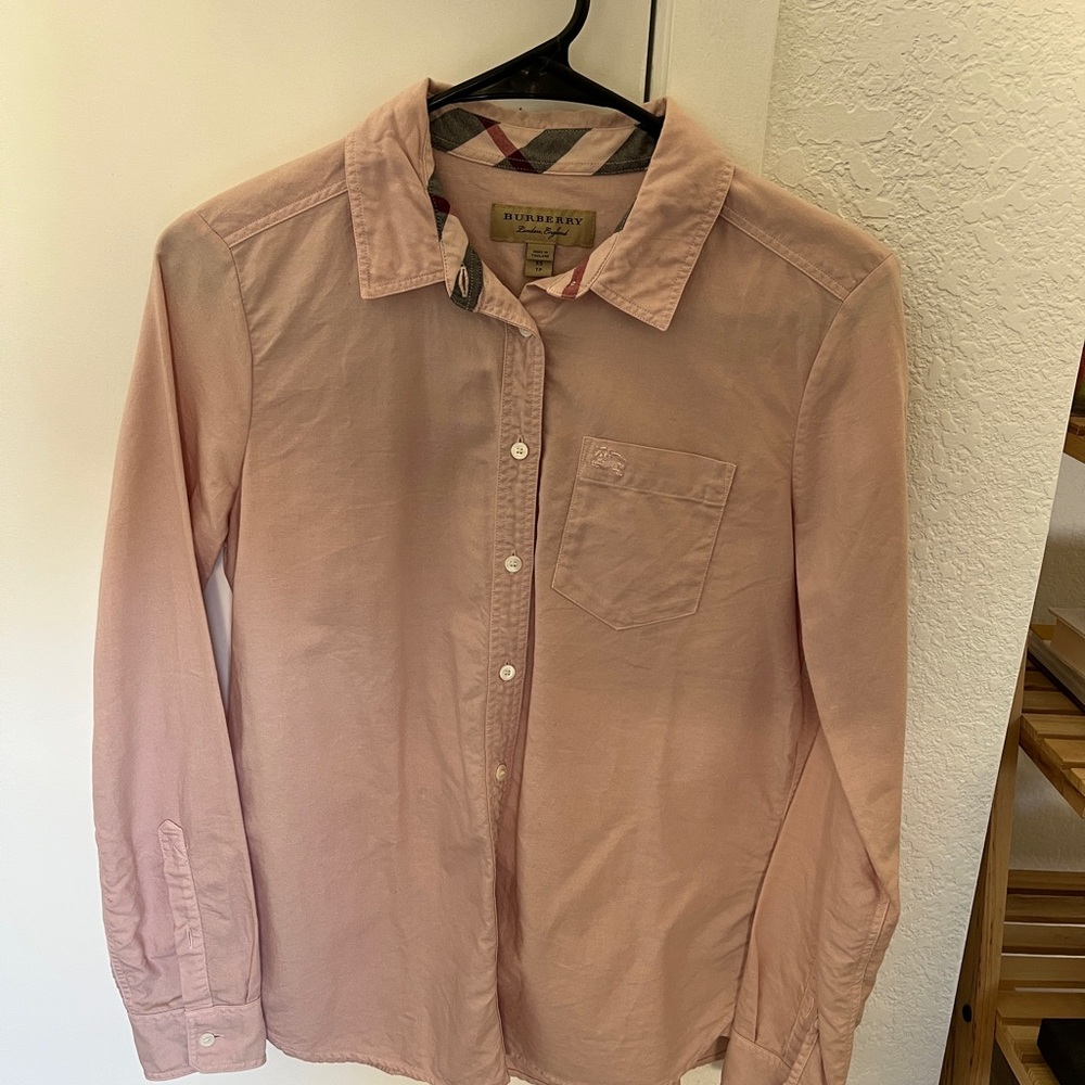 Burberry Pink Button-Up Shirt